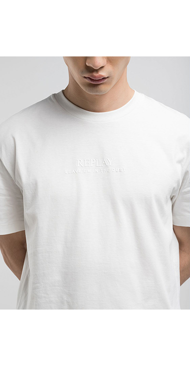 リラックスフィット ベーシックジャ－ジーコットンプリントTシャツ 詳細画像